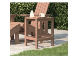 Vidaxl Mesa De Jardim Adirondack 38x38x46 Cm Pead Castanho