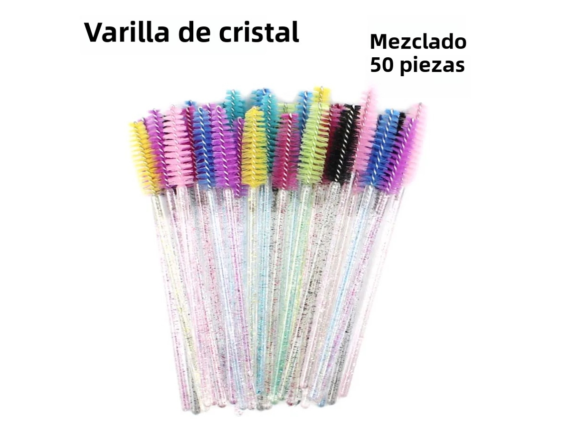 50 Pincéis Descartáveis para Sobrancelhas, Adequados para Extensões de Cílios, Rímel, Pincéis de Maquiagem, Etc. MDUG (cores Sortidas 1)
