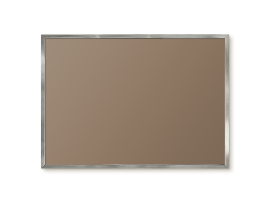 Quadro de vidro magnético na cor marrom para hall de entrada Espelharte (70x50 cm)