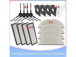 Kit Com 16 Peças De Filtro De Escova E Saco De Pó Para Aspirador De Pó S20 Ultra/rlm71ce, Peças De Reposição Brilvibera