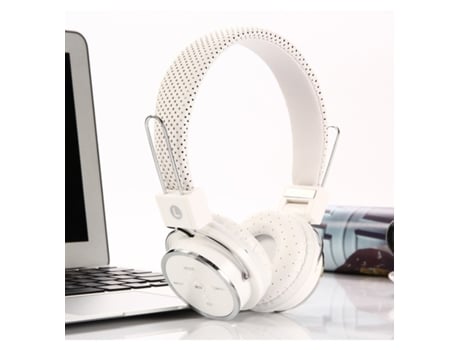 Auscultadores Bluetooth Con Inalámbricos Estéreo B-05 Headphones Recargables Color Blanco