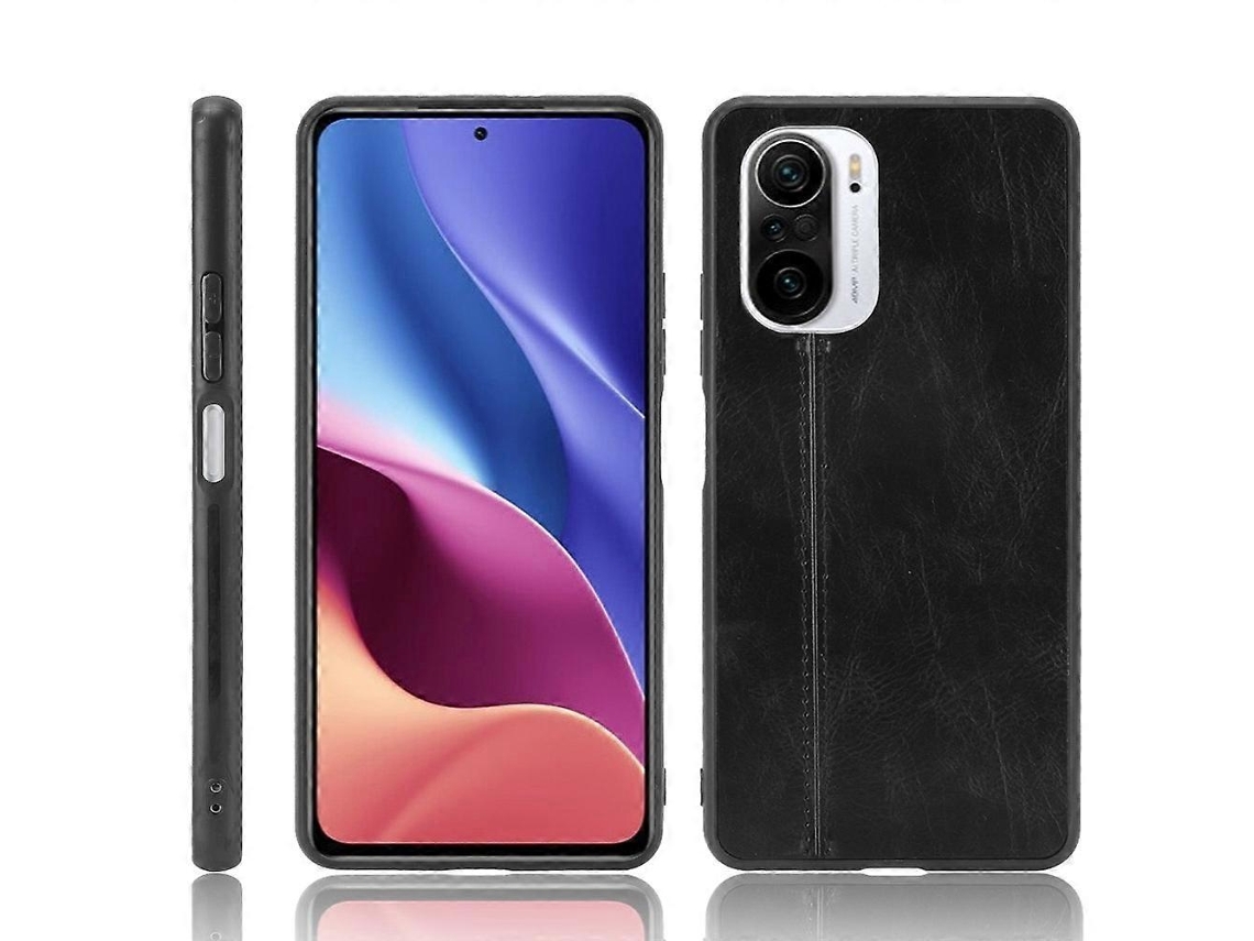 Capa Para Xiaomi Redmi K40 / K40 Pro Com Estampa De Vaca Costurada À Prova De Choque, Feita Em Pc + Pu + Tpu (azul)