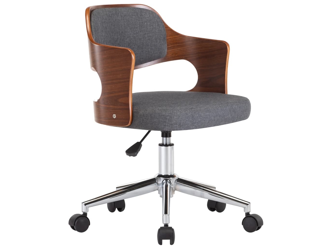 Office Chair, Office Chairs Vidaxl Cinzeto Tecido (n/a)