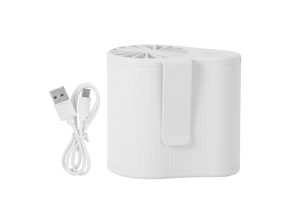 Vantilador Portátil de Cintura Usb Recarregável Branco