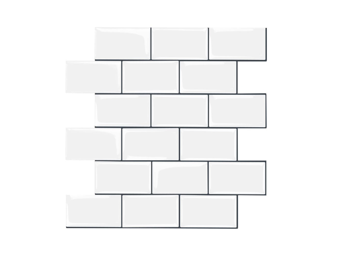 Lurelia Azulejo Adesivo Folhas Cozinha Banho Vinil Autoadesivo Resistente Ao Calor 10 Unidades 30x30 Cm