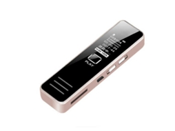 Mini Gravador De Voz Digital Profissional, Suporte Com Alto Falante Yizhood (rosa Ouro)