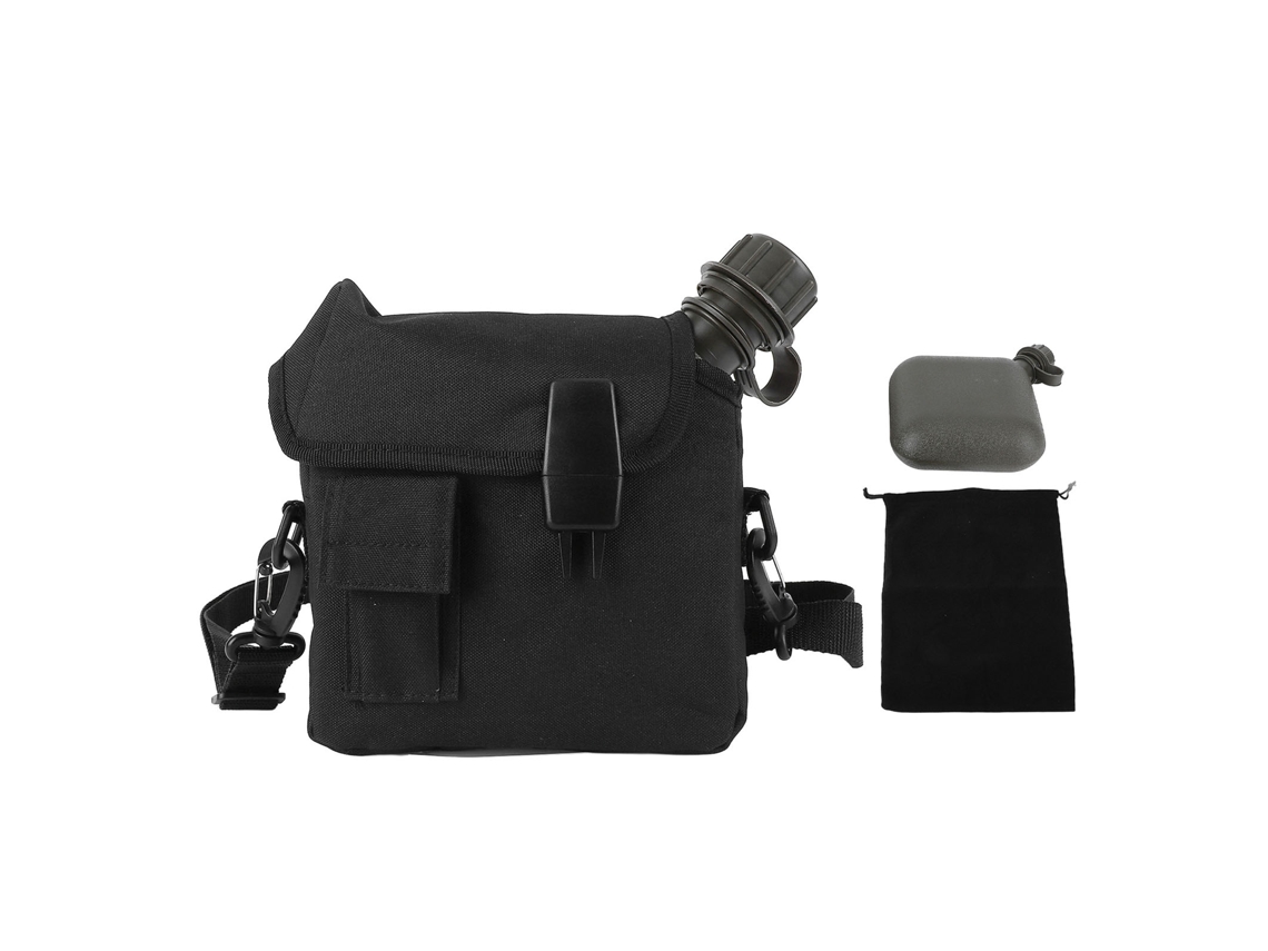 Garrafa de Água Outdoor 1.5l com Bolsa de Cintura Preta