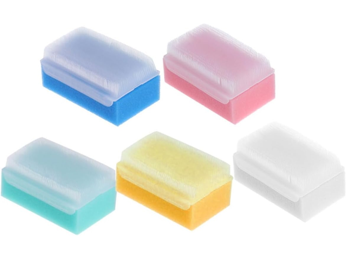 Conjunto De Escova Banho Healvian 5 Peças Para Meninos E Meninas, Esponja De Banho