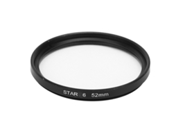Filtro de lente Junestar 52mm Star para lentes de câmeras Canon/Nikon/Sony/Pentax/Olympus/Fujifilm