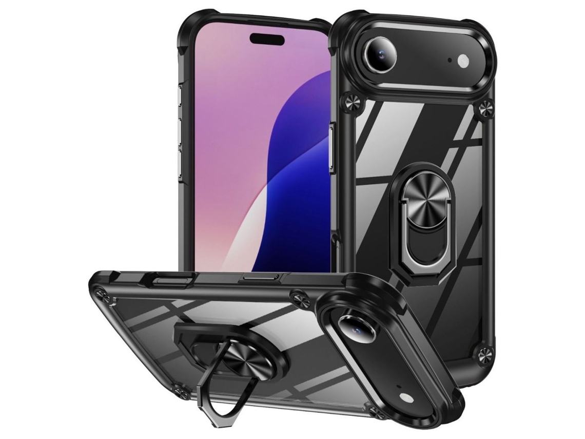 Capa Para Iphone Air Com Suporte - Preta