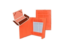 Pasta de Elásticos Polipropileno Liderpapel, A4, Vermelho
