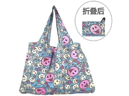 Sacola de Compras Grande Reutilizável, Bolsa Feminina de Ombro com Bolso, Suporta Até 22,7 Kg , Dobrável, Ecológica e Lavável. GOKOCO (50 Lb)