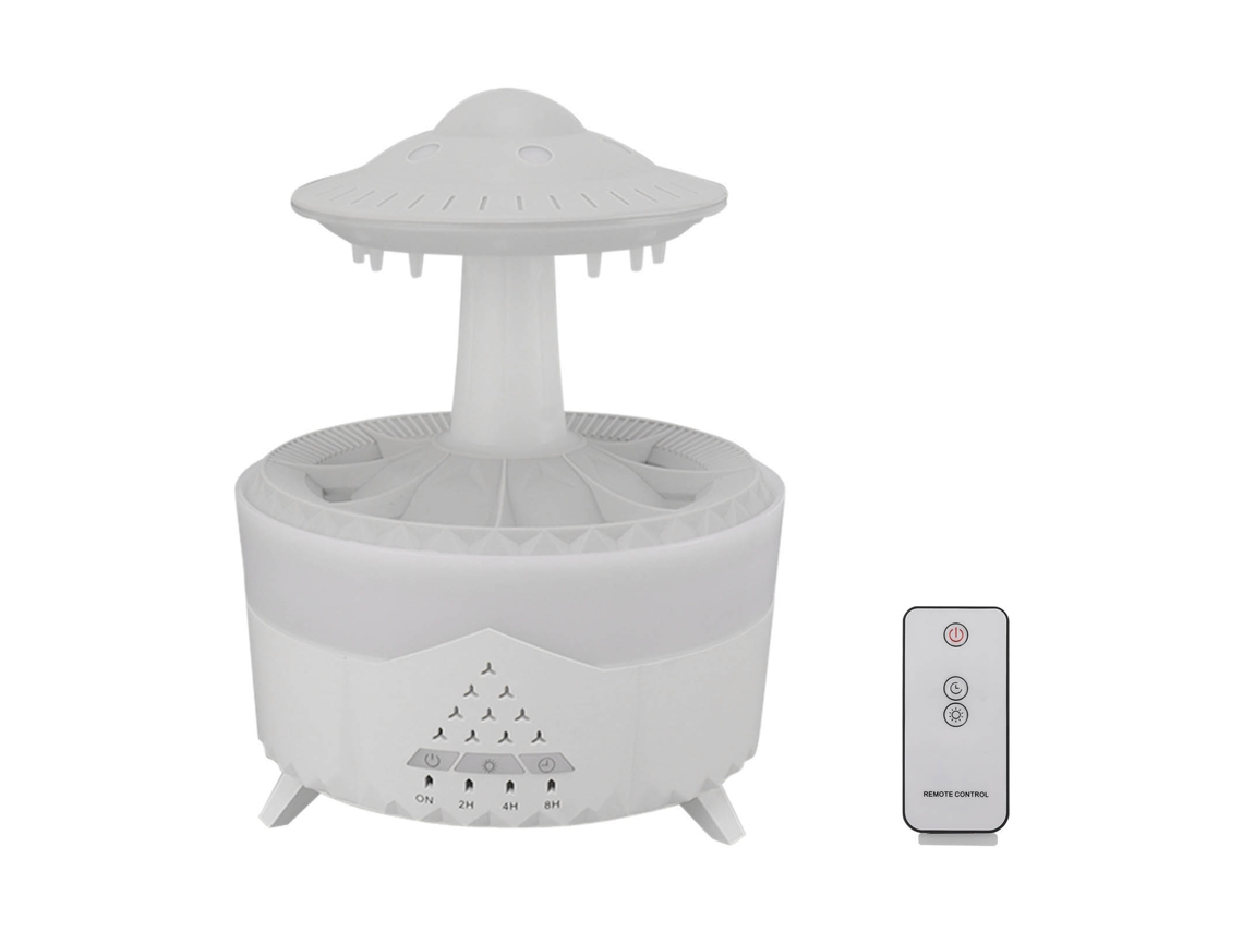 Humidificador com luz colorida, aroma e controlo remoto, para casa, 100‑240V, plugue EU LAXISCREED