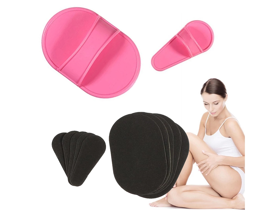 2026 kit de Depilação para Pernas, Braços, Rosto e Lábio Superior com Esponja Exfoliante e Remoção de Cabelo