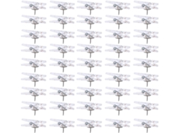 Tehaux Conjunto De 50-clips Criativos Para Escritório, Para Quadros De Cortiça E Salas Aula, Com Dupla Funcionalidade E
