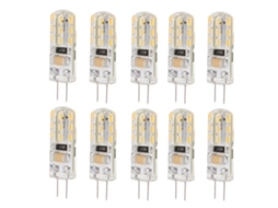 2026 10 Unidades de Bombilla Led G4 Base Doble Pie 1.5w Ac110v 110lm Silicona 6000k Luz Blanca para Iluminación de Paisaje Y Patio