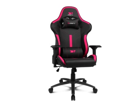 Cadeira Gaming DRIFT Dr350 Expert (Até 150 kg - Elevador a Gás Classe 4 - Preto e Rosa)