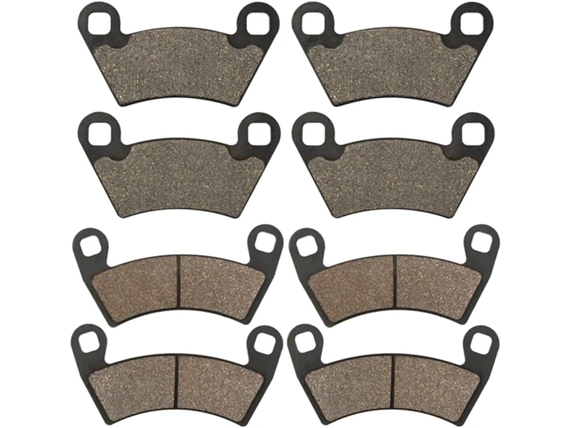 Pastilhas de Freio Universais para Motocicleta Discos Dianteiros e Traseiros 4x4 Efi Dimensões Otimizadas: