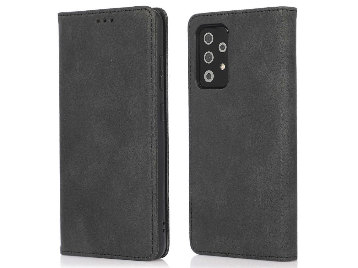 Compre Para Samsung Galaxy A32 5g / Galaxy M32 5g Capa Tipo Carteira De Couro Sintético Com Fecho Magnético E Capa À Prova De Choque Com Suporte, Pret