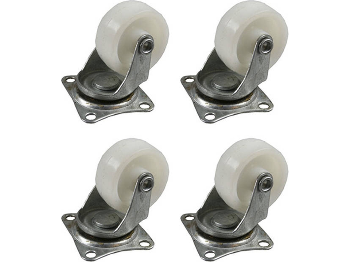 Set 4 Rodas EDM 32Mm Brancas