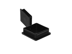 Tampa Interna Plástica Quadrada 80x80 Mm. Bolsa Cor Preta 25 Unidades. Wolfpack Linea Profesional