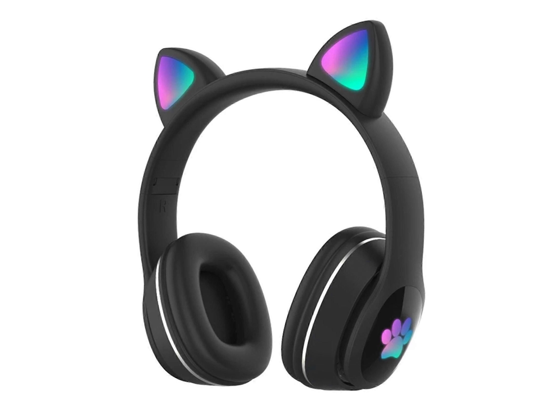 Fones de Ouvido com Iluminação Pulsante em 7 Cores e Suporte para Reprodução de Mp3 Via Cartão Tf. TAISHENGDA