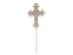 1pcs Topper De Bolo Com Cruz De Diamante