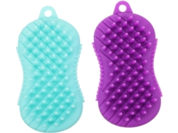 Lurelia Conjunto De 2 Escovas De Banho Para Bebé, Silicone Macio E Massagem Suave, Rotina Spa Suave