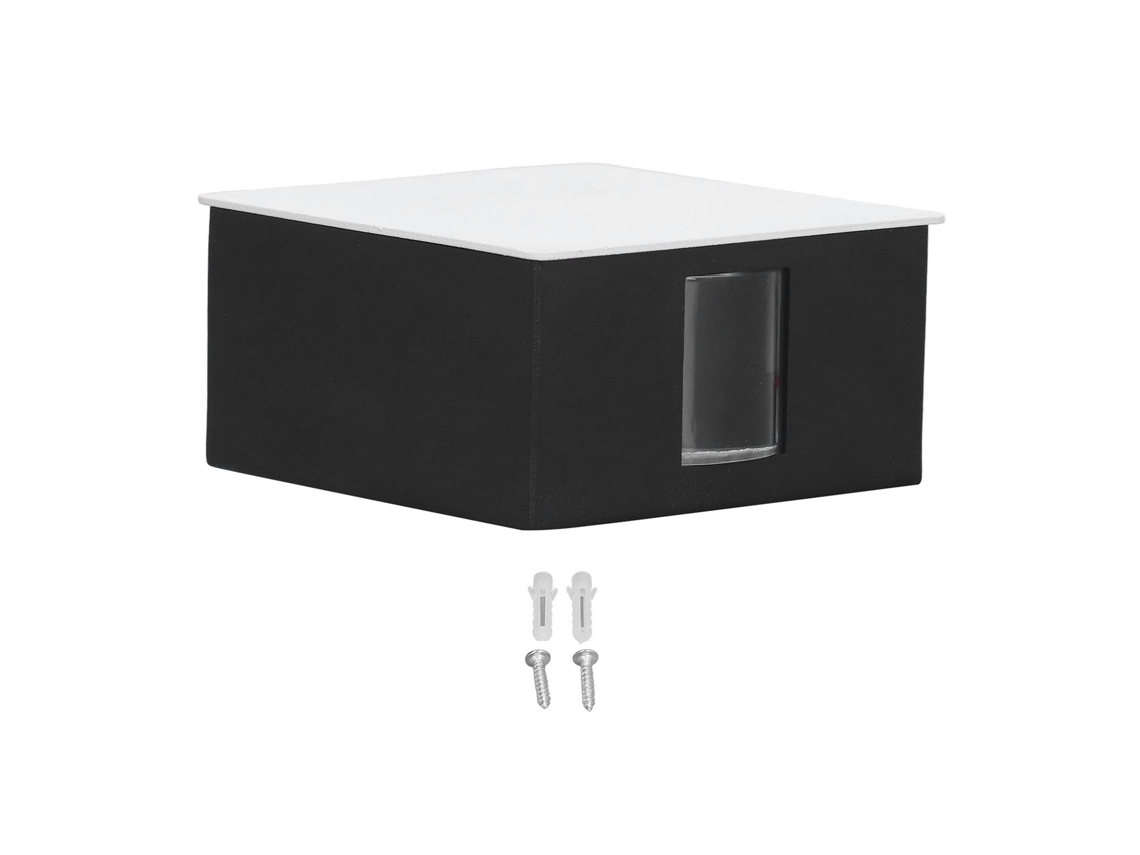 2026 lâmpada de Parede Led Beam Quadrada Retro Luz Quente 3w Iluminação Unilateral Ac85 265v para Hotel Shell Branco