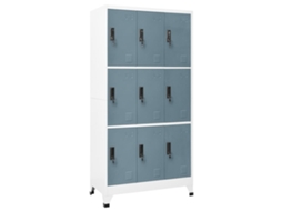 Vidaxl Cacifo Aço 90x45x180 Cm Cinza-claro E Cinza-escuro