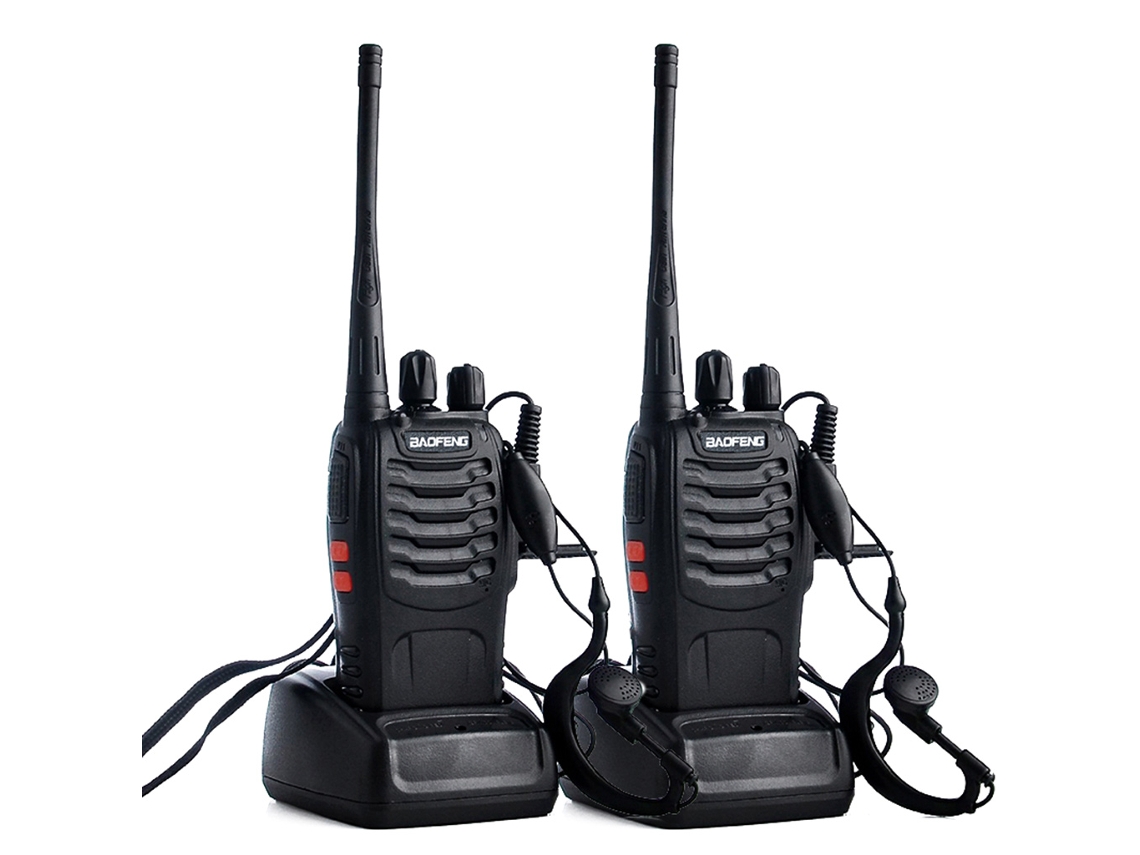 Unidades De Walkie Talkie 888s Uhf 400 470mhz, Rádio Portátil Bidirecional Bf 888s Com 16 Canais De Comunicação. Brilvibera