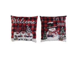 Almofada DKD HOME DECOR Natal Multicolor Poliéster 40 X 10 X 40 Cm 2 Unidades