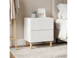 Vidaxl Armário De Cabeceira Com Gaveta 2 Pcs Branco 43 X 34,5 X 48 Cm
