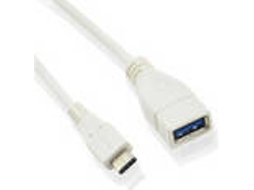 Cabo de Dados MICROCONNECT (USB-C - USB A - Branco)