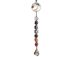 Pendente De Árvore Da Vida Com Cristais De Cura Chakra 7 Pedras Naturais Para Decoração E Presente Estilo1