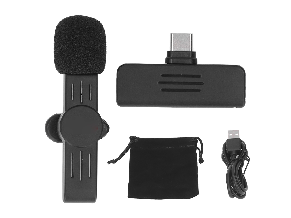 Laxiscreed Microfone Lavalier Sem Fio Para Transmissão Ao Vivo Com Alcance De 80 Metros