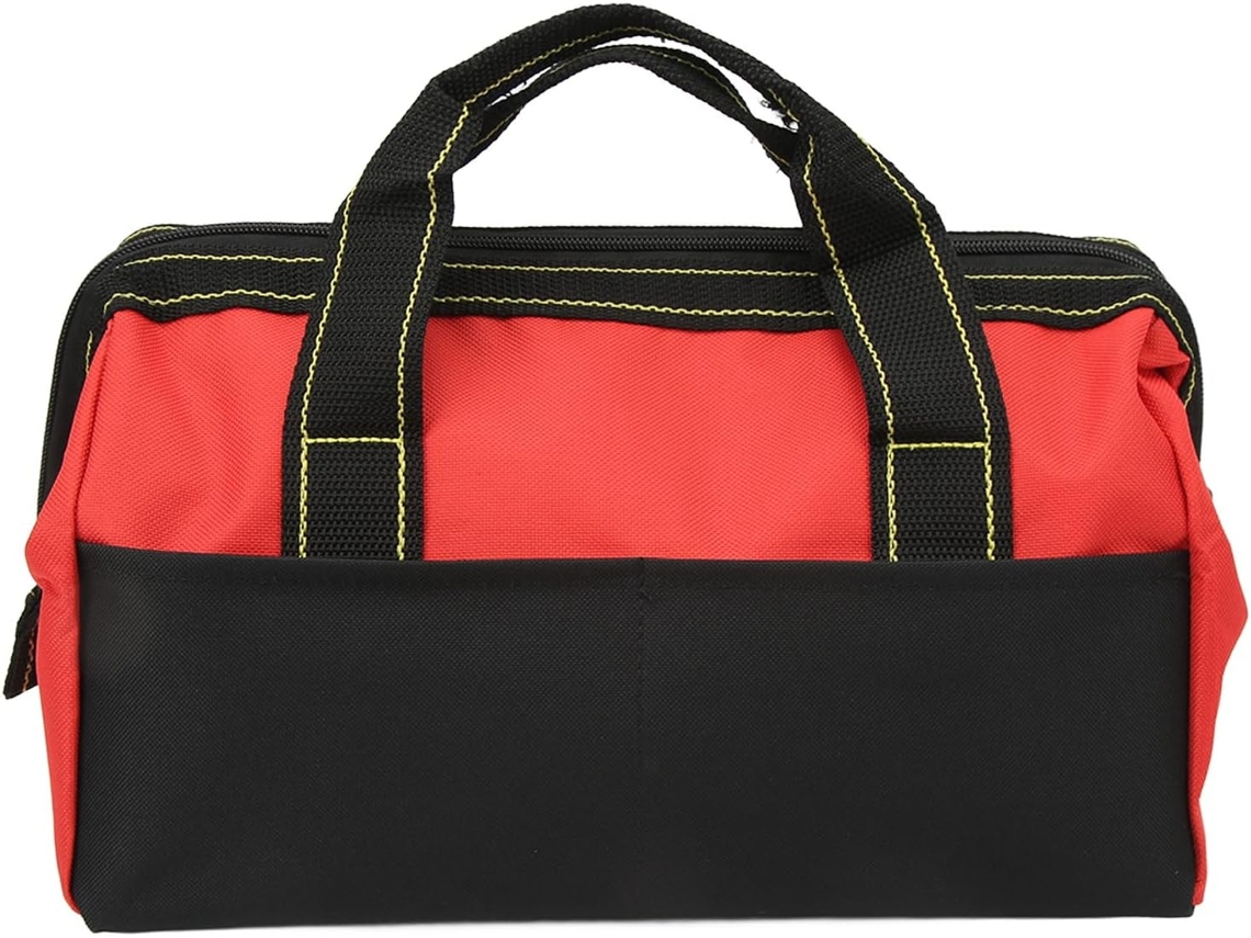 Bolsa Para Ferramentas Licaevey De 16 Polegadas, Bolsa Portátil Resistente À Água Com Abertura Larga Vermelha
