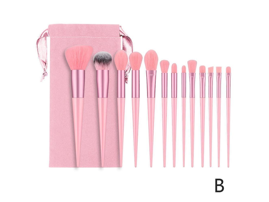Conjunto De 13 Pincéis De Maquiagem Macios E Fofos, Pincel Para Base, Pincel Para Pó, Pincel Para Sombra Everley891