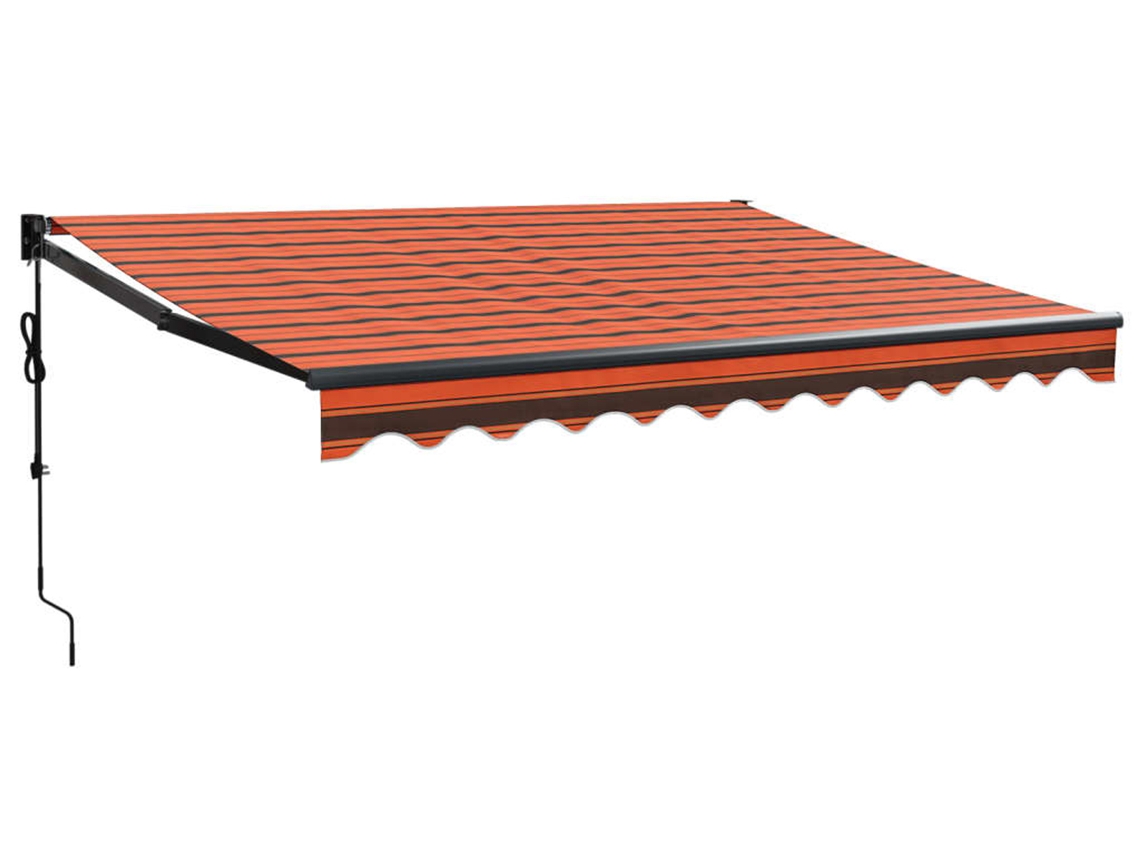 Automatic Retractable Awning, Automatic Retractable Awnings Vidaxl Multicolor Tecido (3.5 X 2.5 M)