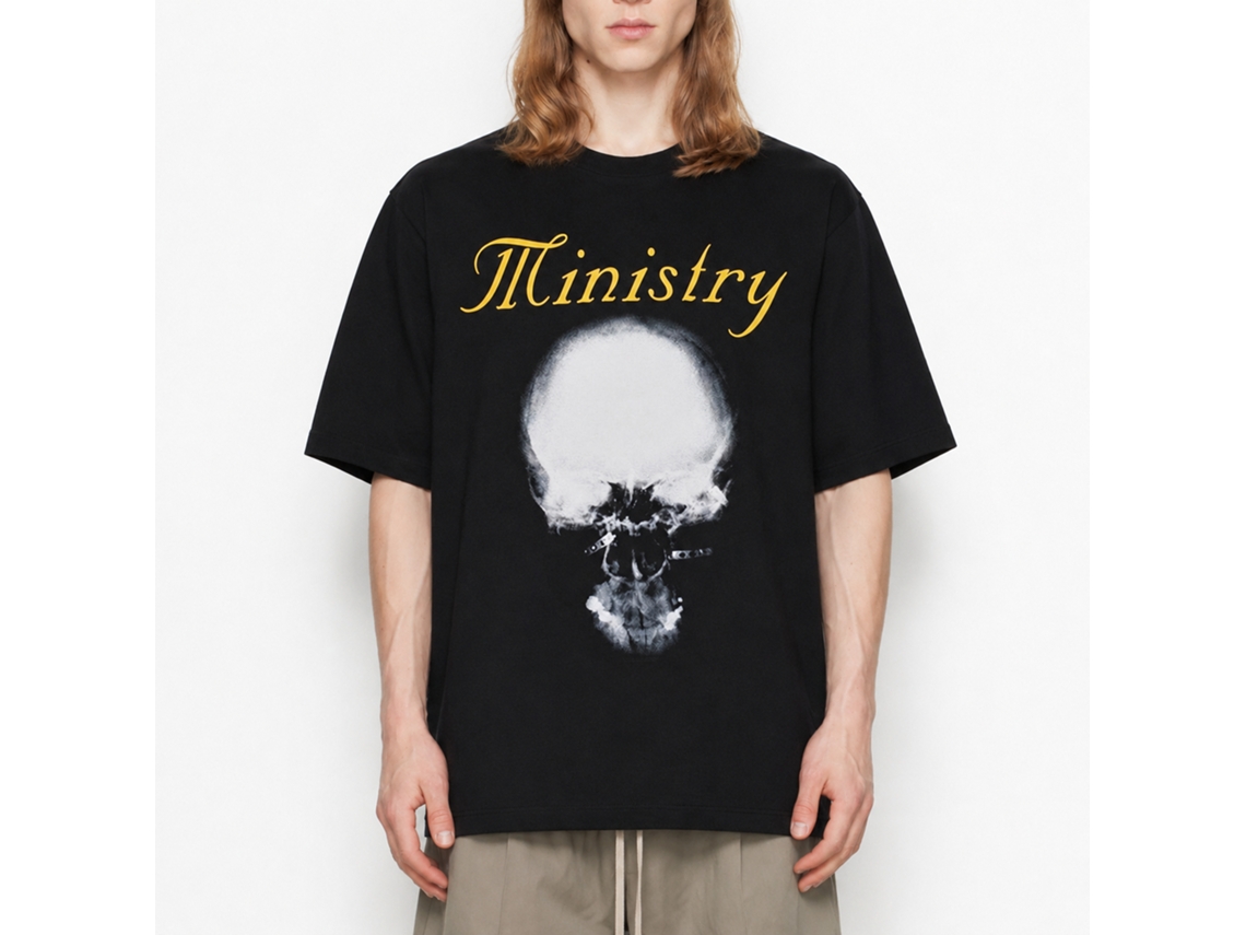 Ministry Mind Skull T-shirt Unisex Adults Size:m