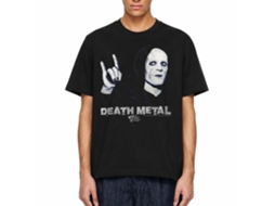Rockinstone Bill And Ted Death Metal Black Adult T-shirt Size:l