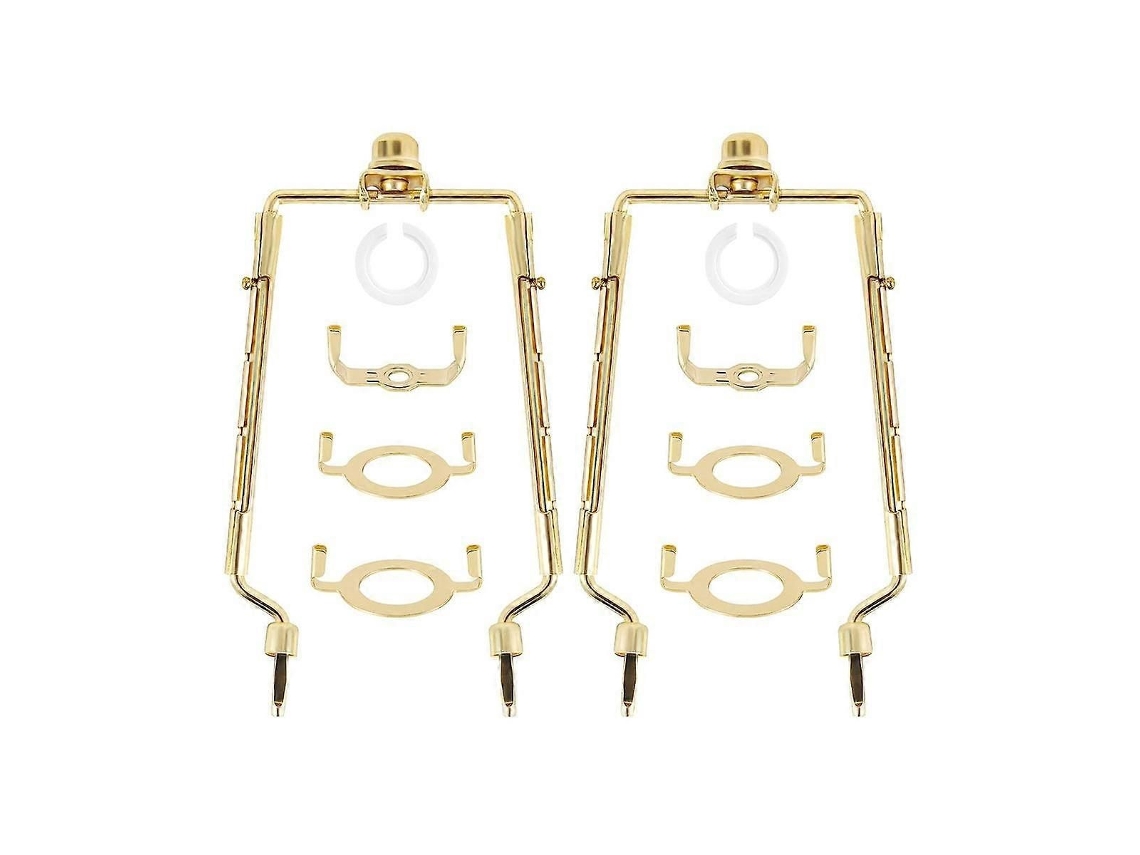 Suporte De Abajur Ajustável De 7 Polegadas Com Adaptador Para Bases E14, E26 E E27, Em Dourado