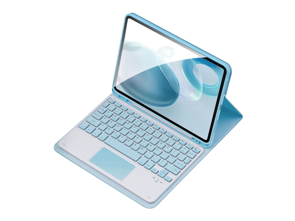 Teclado Sem Fio Bt Teclado Usb Capa De Couro Pu Para Ipad Air 4/5 10,9 Polegadas Pro 11 Polegadas