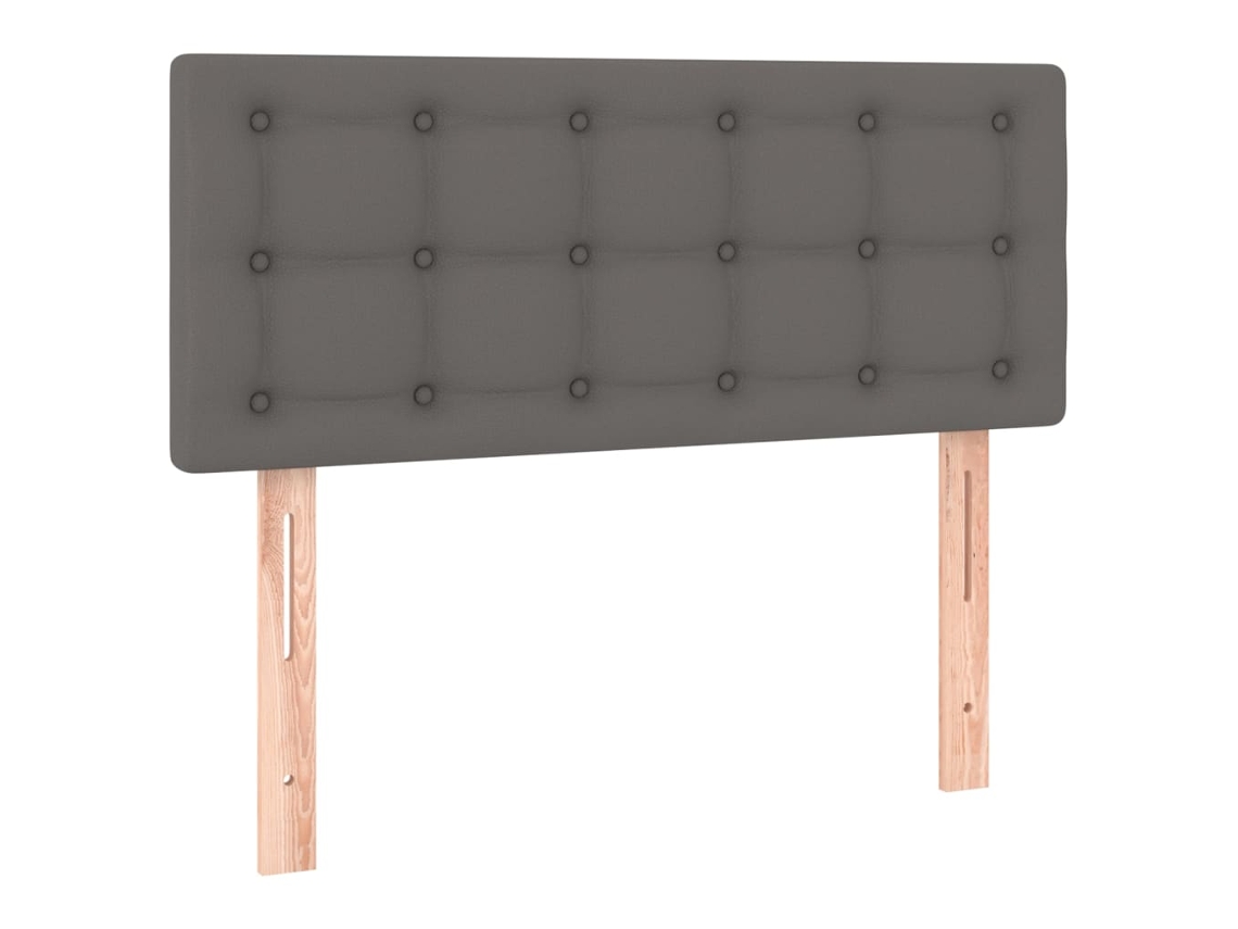 Cabeceira VIDAXL Cinzeto Couro Artificial (80x5x78/88 cm)