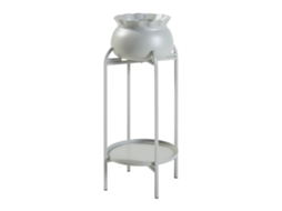 Suporte para plantas Altena 2 níveis metal [EN.CASA] 81x40x40 cm - Cinzento Claro