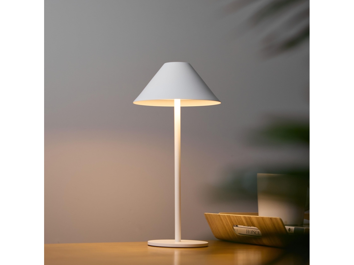 Luminária De Mesa Sem Fio Recarregável, Luminária De Mesa Led Regulável Alimentada Por Bateria, À Prova Dágua, Lâmpada Branca Que Aquaforge