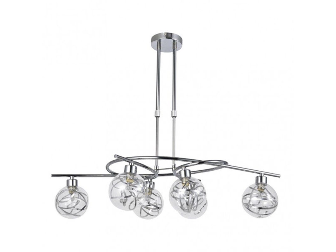 Fab 154456020 | Lâmpada Varanasi 6xg9 Cromo Regx65x30 Cm Fabrilamp