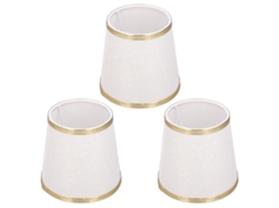 Conjunto de 3 Abajures E14 em Formato de Barril para Luminária de Mesa CHABERLU