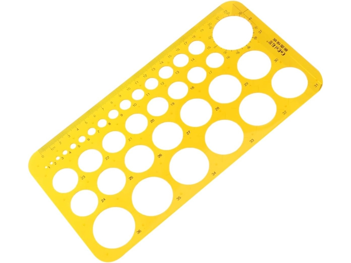 Lurelia Régua Plástica Com Transparente E Durável Para Desenho Técnico