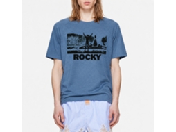 Rockinstone Rocky Movie Blktree Heather Indigo Adult T-shirt Size:xl